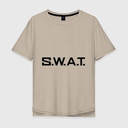 Мужская футболка оверсайз S.W.A.T