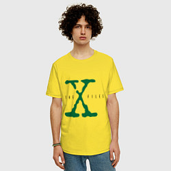 Футболка оверсайз мужская The X-files, цвет: желтый — фото 2