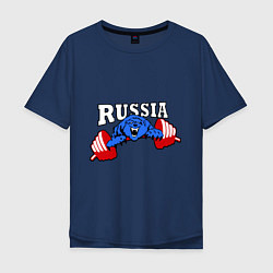 Мужская футболка оверсайз Russia PR