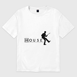 Футболка оверсайз мужская House MD, цвет: белый