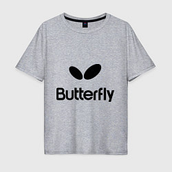 Мужская футболка оверсайз Butterfly Logo