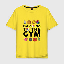 Мужская футболка оверсайз Pokemon Im going to the gym (black)