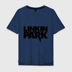 Футболка оверсайз мужская Linkin Park, цвет: тёмно-синий