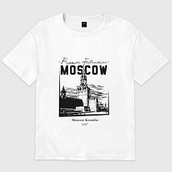 Мужская футболка оверсайз Moscow Kremlin 1147