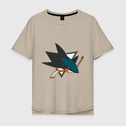 Мужская футболка оверсайз San Jose Sharks