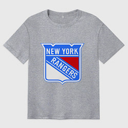 Мужская футболка оверсайз New York Rangers