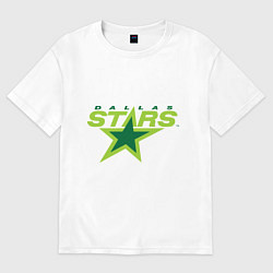 Футболка оверсайз мужская Dallas Stars, цвет: белый