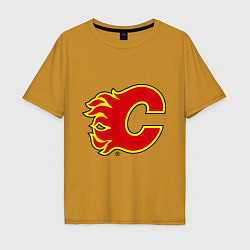 Мужская футболка оверсайз Calgary Flames