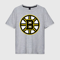 Футболка оверсайз мужская Boston Bruins, цвет: меланж