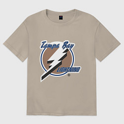 Футболка оверсайз мужская Tampa Bay, цвет: миндальный