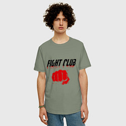 Футболка оверсайз мужская Fight Club, цвет: авокадо — фото 2