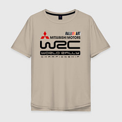 Мужская футболка оверсайз Mitsubishi wrc