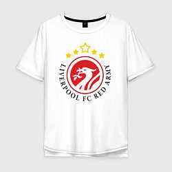 Футболка оверсайз мужская Liverpool FC Red Army, цвет: белый