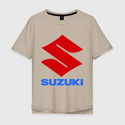 Футболка оверсайз мужская Suzuki, цвет: миндальный
