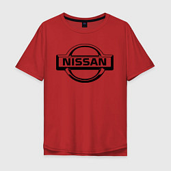 Футболка оверсайз мужская Nissan club, цвет: красный