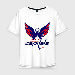 Футболка оверсайз мужская Washington Capitals: Ovechkin, цвет: белый