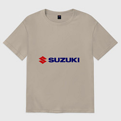 Футболка оверсайз мужская Suzuki, цвет: миндальный