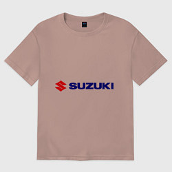 Футболка оверсайз мужская Suzuki, цвет: пыльно-розовый