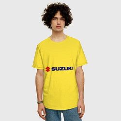 Футболка оверсайз мужская Suzuki, цвет: желтый — фото 2