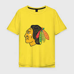 Мужская футболка оверсайз Chicago Blackhawks