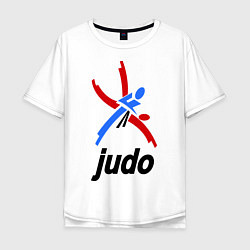 Мужская футболка оверсайз Judo Emblem