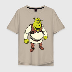 Футболка оверсайз мужская Shrek 3, цвет: миндальный