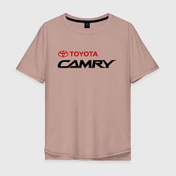 Футболка оверсайз мужская Toyota Camry, цвет: пыльно-розовый