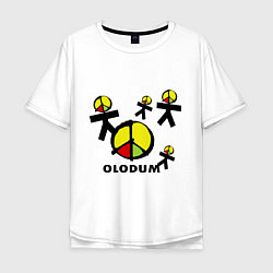 Футболка оверсайз мужская Olodum цвета белый — фото 1
