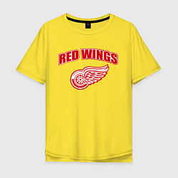 Футболка оверсайз мужская Detroit Red Wings, цвет: желтый