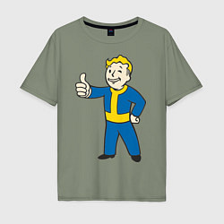 Футболка оверсайз мужская Fallout Boy, цвет: авокадо