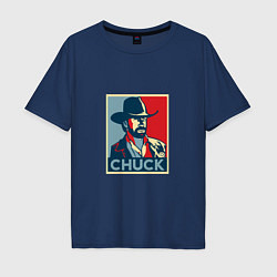 Мужская футболка оверсайз Chuck Poster