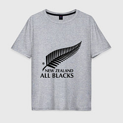 Футболка оверсайз мужская New Zeland: All blacks, цвет: меланж