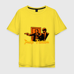Футболка оверсайз мужская Pulp Fiction, цвет: желтый