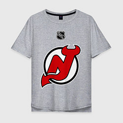 Футболка оверсайз мужская New Jersey Devils: Kovalchuk 17, цвет: меланж