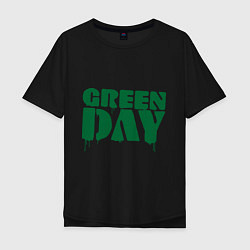 Футболка оверсайз мужская Green Day, цвет: черный