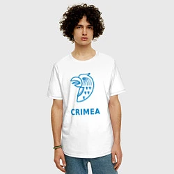 Футболка оверсайз мужская Crimea, цвет: белый — фото 2