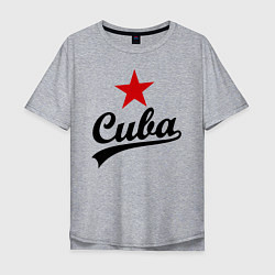 Футболка оверсайз мужская Cuba Star, цвет: меланж