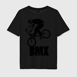 Футболка оверсайз мужская BMX 3, цвет: черный