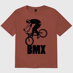 Футболка оверсайз мужская BMX 3, цвет: кирпичный
