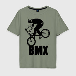 Футболка оверсайз мужская BMX 3, цвет: авокадо