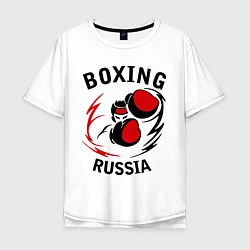 Мужская футболка оверсайз Boxing Russia Forever