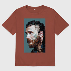 Футболка оверсайз мужская Том Харди Ван Гога, цвет: кирпичный