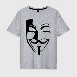 Мужская футболка оверсайз Vendetta Mask