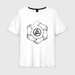 Футболка оверсайз мужская Linkin Park: Brotherhood, цвет: белый