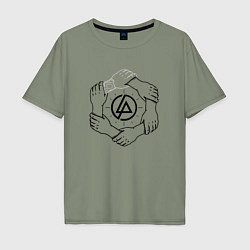 Футболка оверсайз мужская Linkin Park: Brotherhood, цвет: авокадо