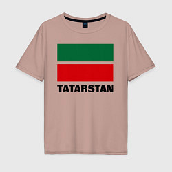 Мужская футболка оверсайз Флаг Татарстана