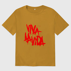 Мужская футболка оверсайз Viva La Vida