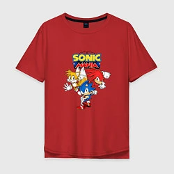 Мужская футболка оверсайз Sonic Mania