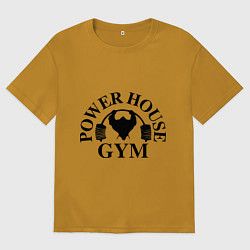 Футболка оверсайз мужская Power House Gym, цвет: горчичный