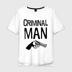 Мужская футболка оверсайз Criminal man